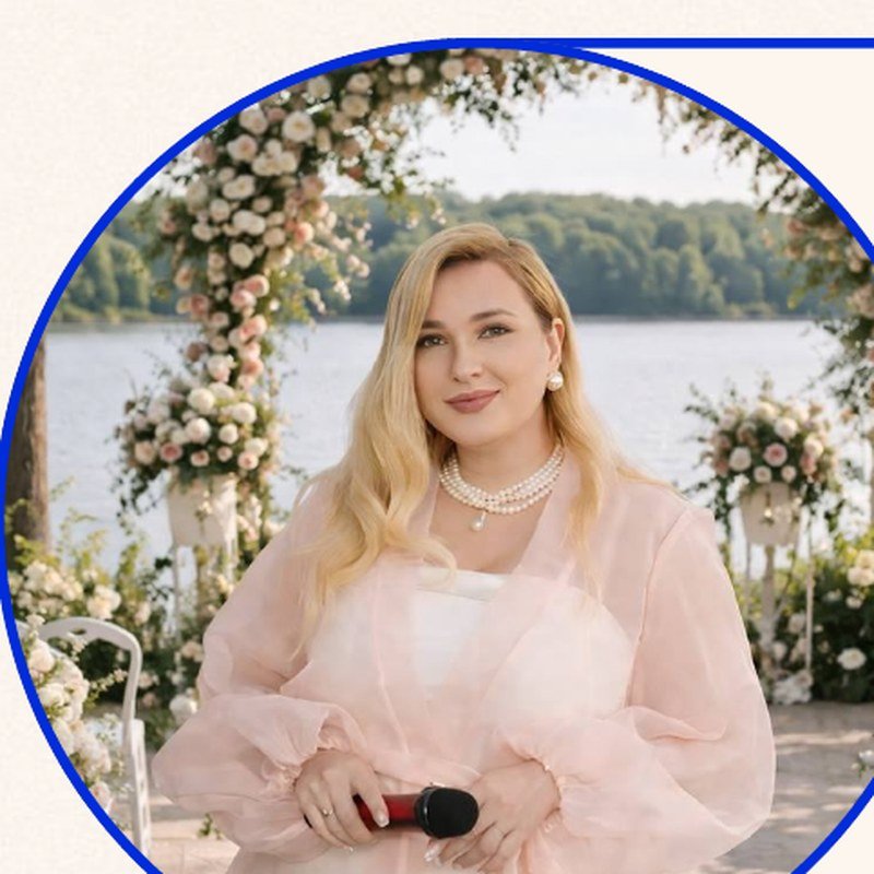 Ведуча святкових подій та весільний церемоніймейстер майстер весільних церемоній
